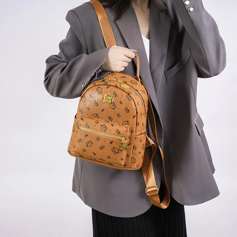 Versman PU Backpack Large Size Women's Multicolor-4