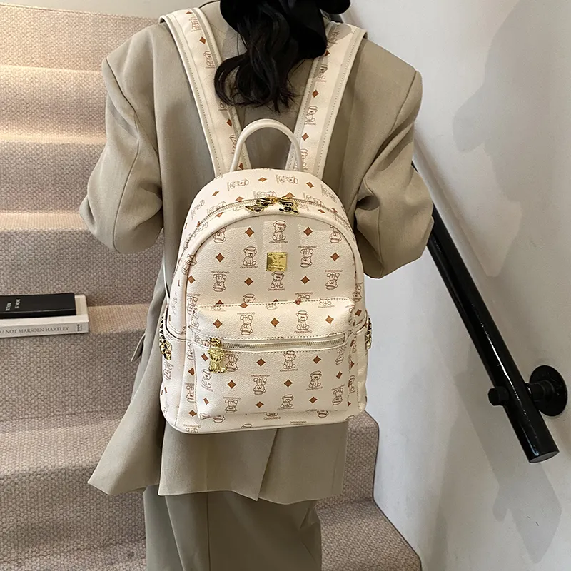 Versman PU Backpack Women's Multicolor-18
