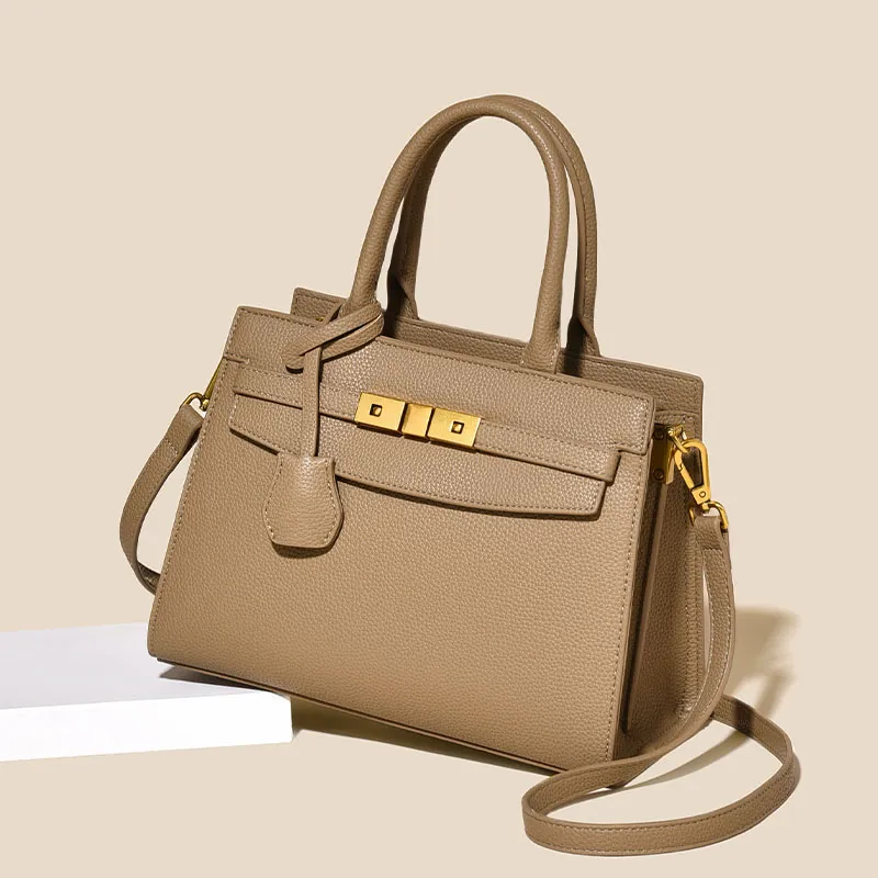 Versman PU Shoulder Bag, Crossbody Bag, Handbag Regular Women's Elephant Gray/Black/Orange/Beige-1