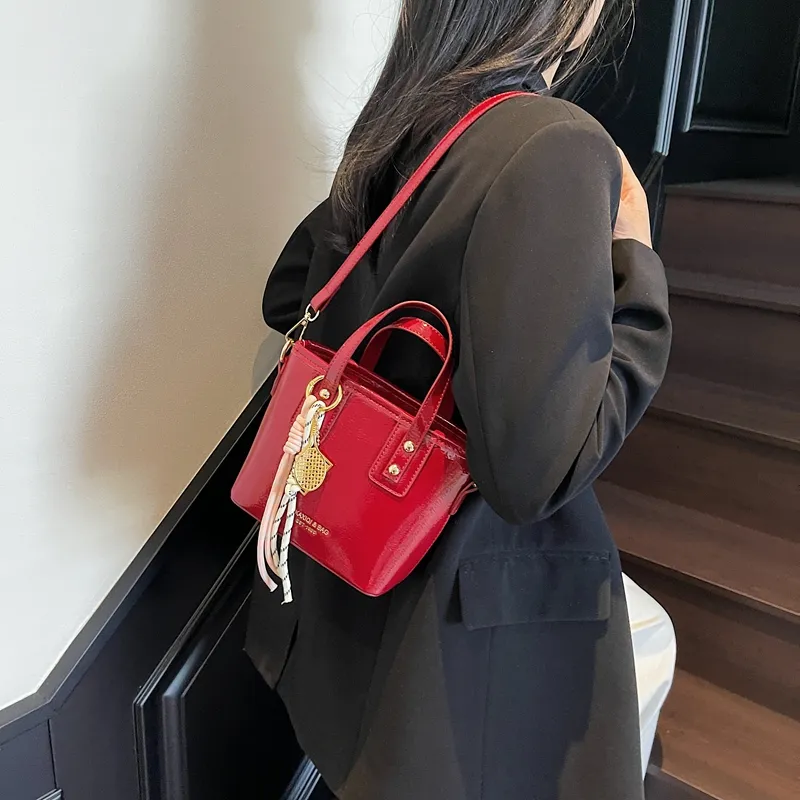 Versman PU Crossbody One Shoulder Handbag Women's Multicolor-17