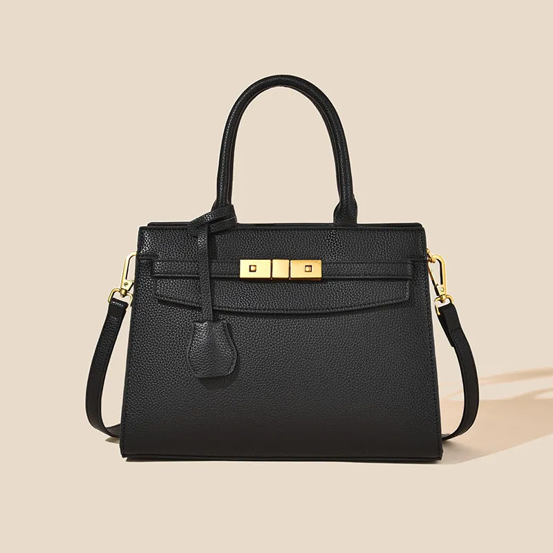 Versman PU Shoulder Bag, Crossbody Bag, Handbag Regular Women's Elephant Gray/Black/Orange/Beige-7