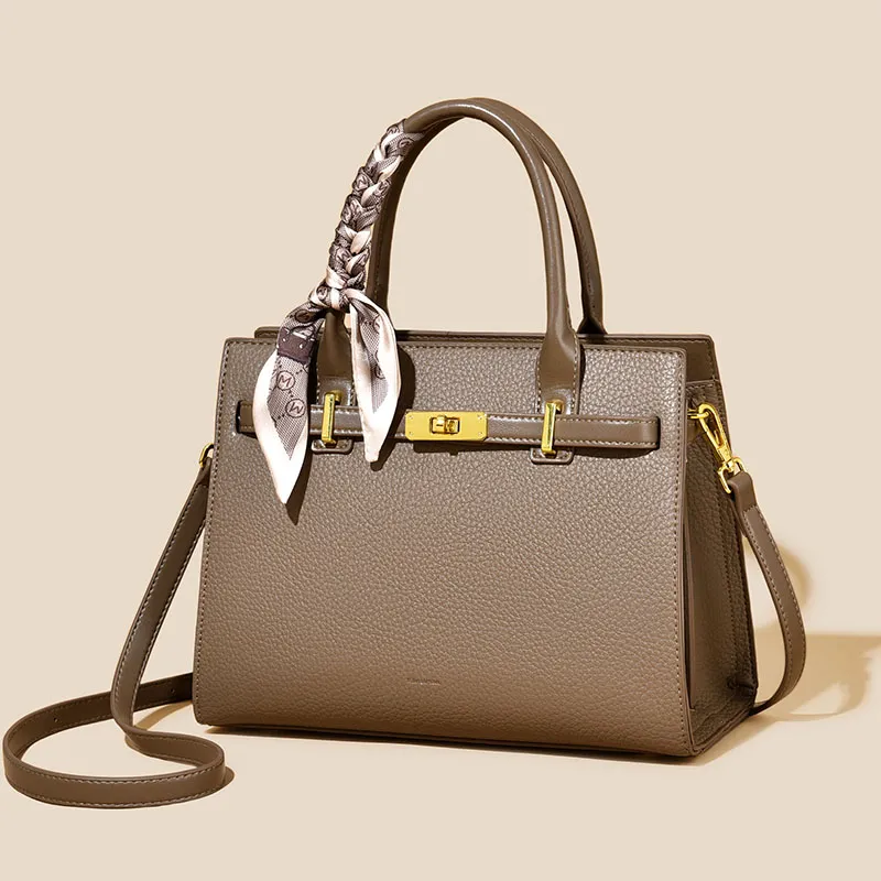 Versman PU Crossbody Handbag Women's Elephant Gray-1