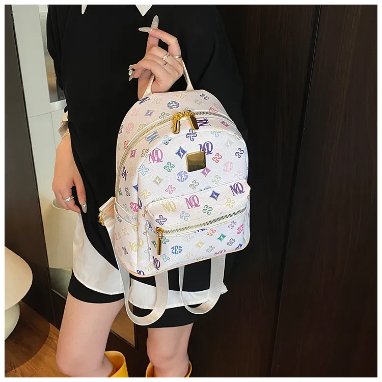 Versman Pu Backpack Unisex White-5