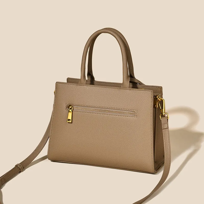 Versman PU Shoulder Bag, Crossbody Bag, Handbag Regular Women's Elephant Gray/Black/Orange/Beige-4