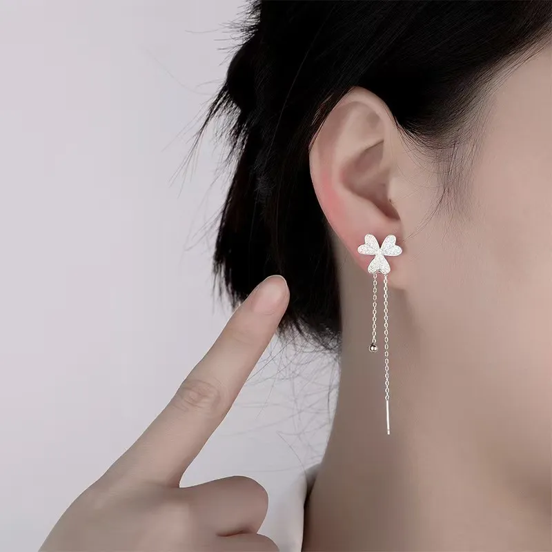 KOOGIS Sterling Silver Drop Earrings Women's-3