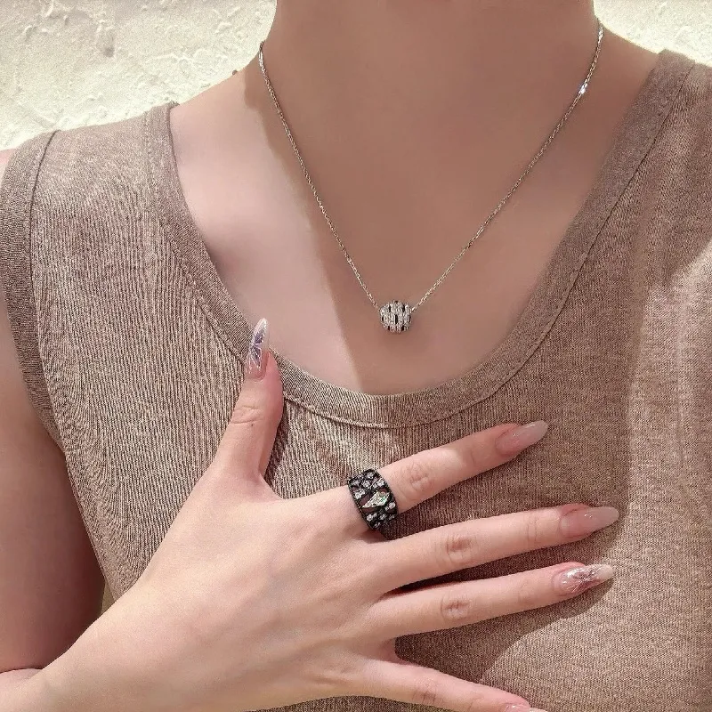 KOOGIS White Gold Plated Copper Necklaces Women's-6