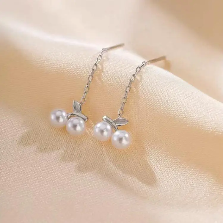 KOOGIS S999 Fine Silver Drop Earrings Women's-4