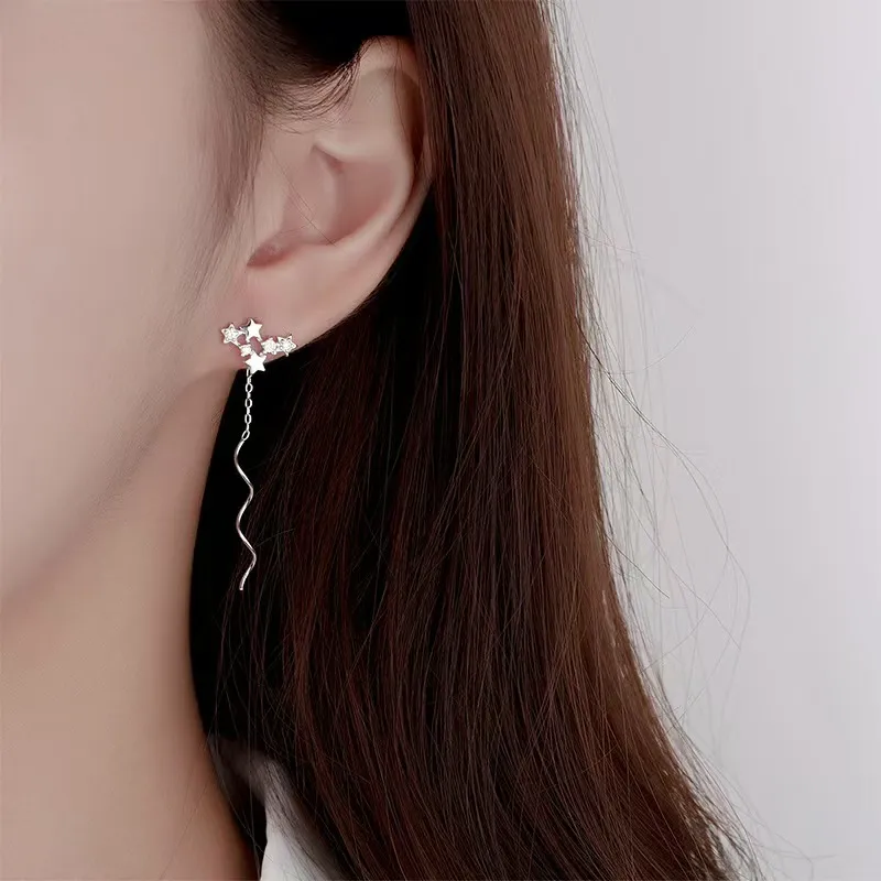 KOOGIS 925 Sterling Silver Drop Earrings Women's-4