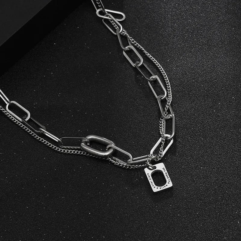 KOOGIS Titanium Steel Necklaces Women's-1