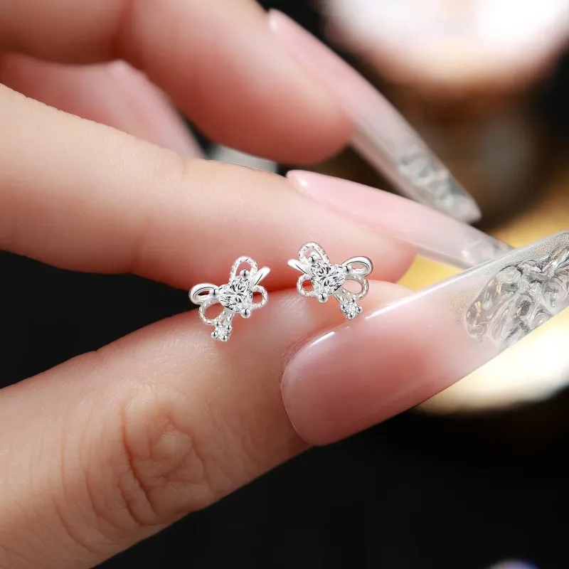KOOGIS 999 Fine Silver Stud Earrings Women's-4