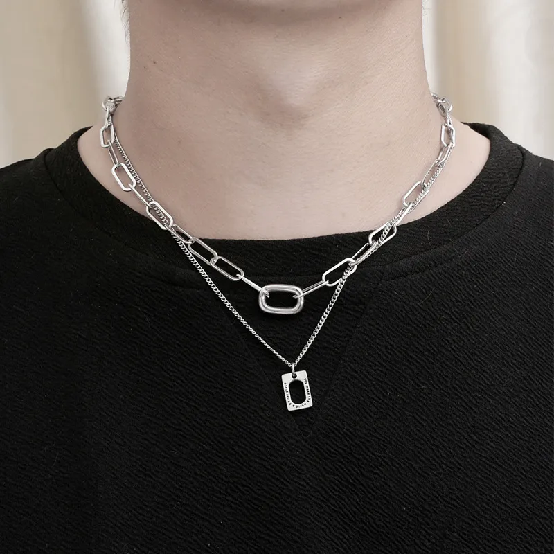 KOOGIS Titanium Steel Necklaces Women's-4