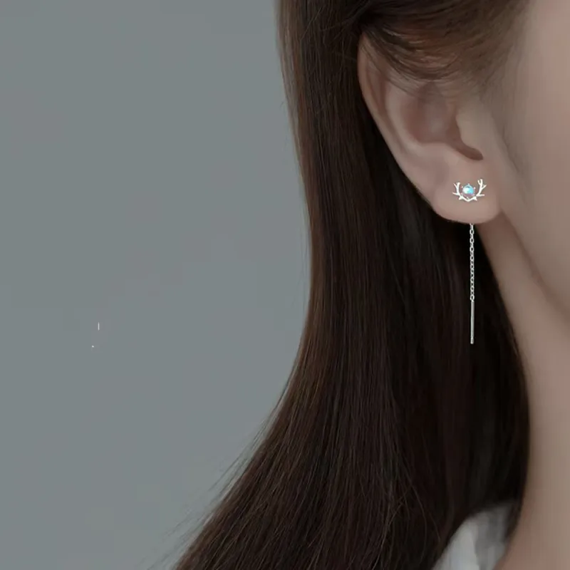 KOOGIS 925 Sterling Silver Drop Earrings Women's-3