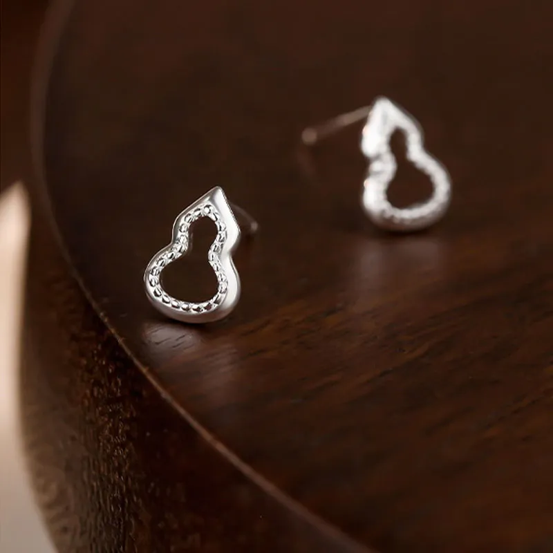 KOOGIS 999 Fine Silver Stud Earrings Unisex-2