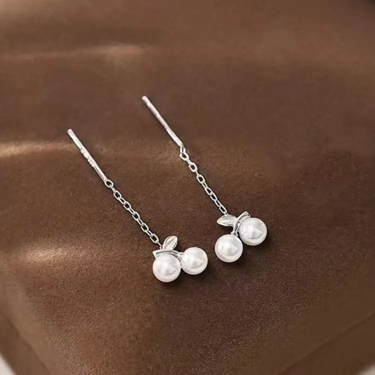 KOOGIS S999 Fine Silver Drop Earrings Women's-2