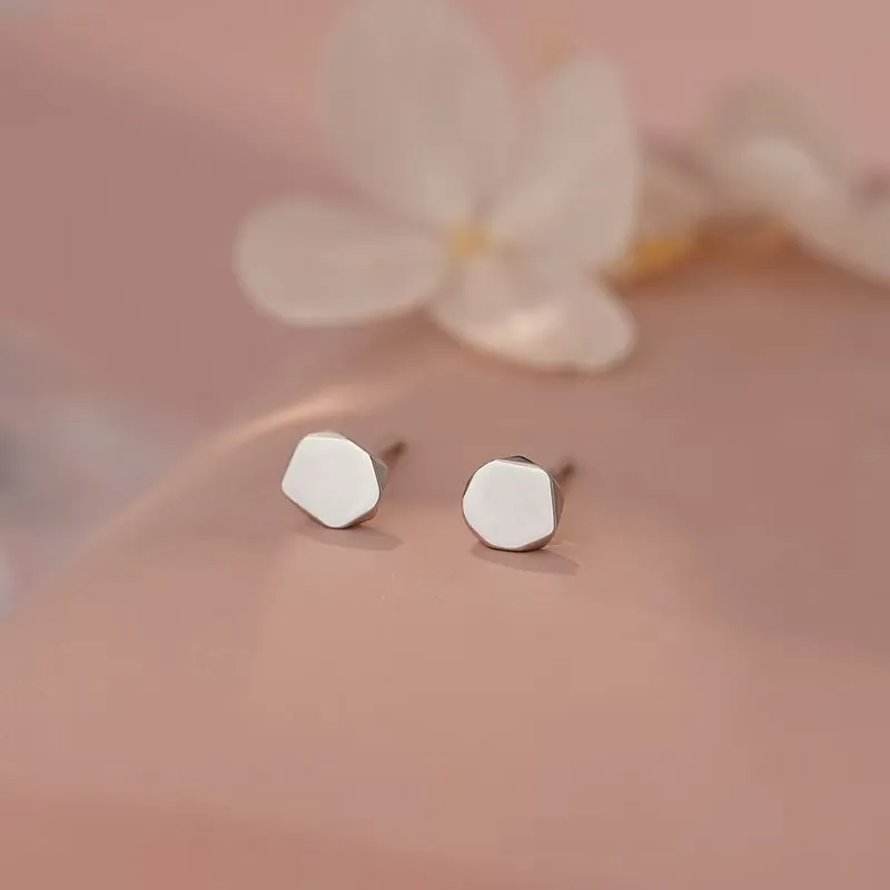 KOOGIS S999 Fine Silver Stud Earrings Women's-1