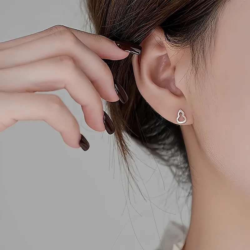 KOOGIS 999 Fine Silver Stud Earrings Unisex-5