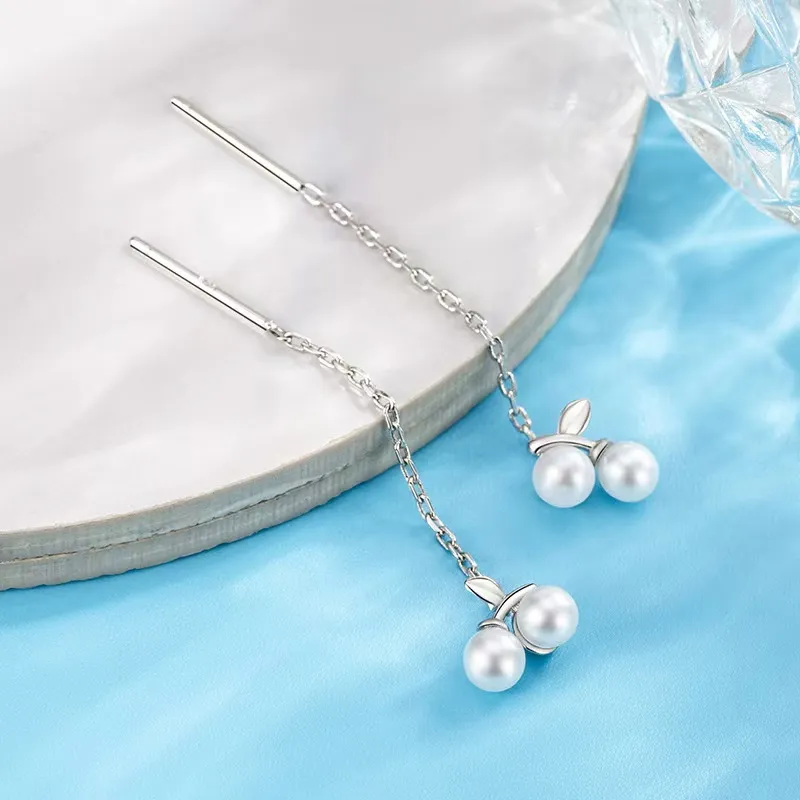 KOOGIS S999 Fine Silver Drop Earrings Women's-1