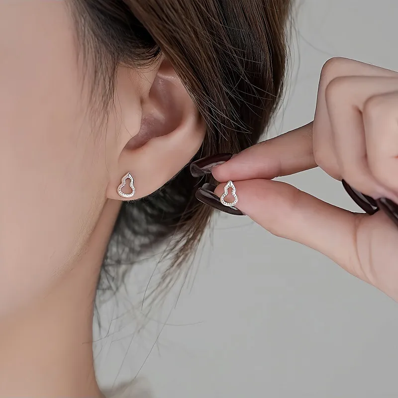 KOOGIS 999 Fine Silver Stud Earrings Unisex-7