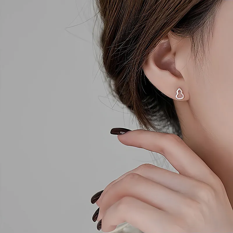 KOOGIS 999 Fine Silver Stud Earrings Unisex-6