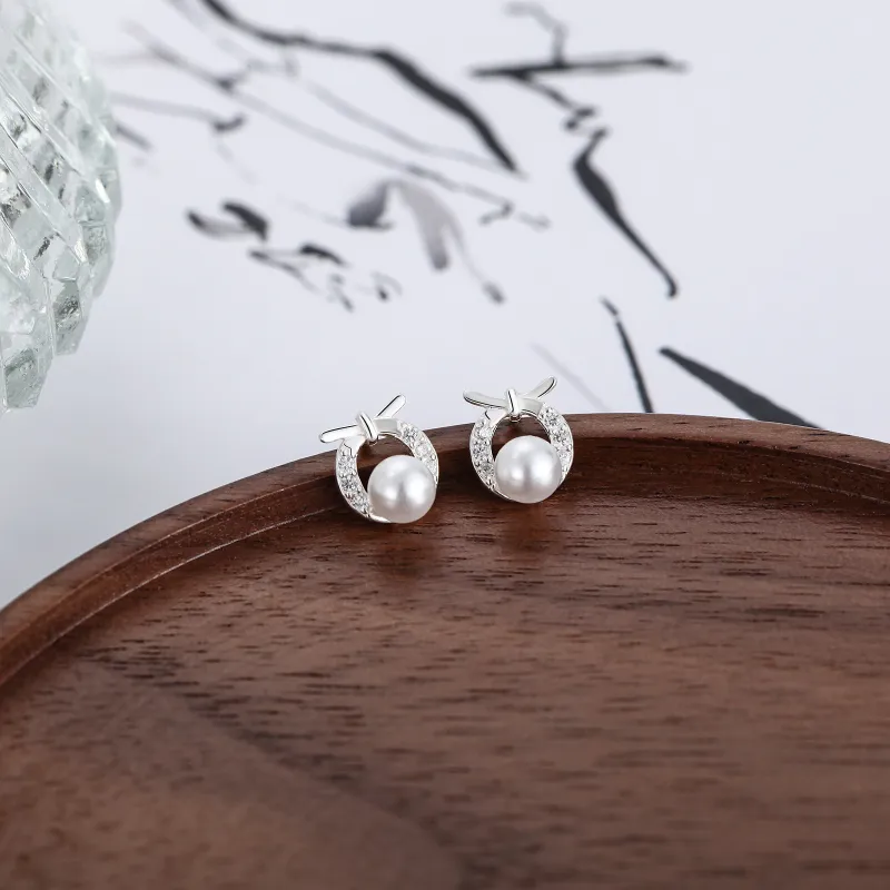 KOOGIS S999 Silver Stud Earrings Women's-6