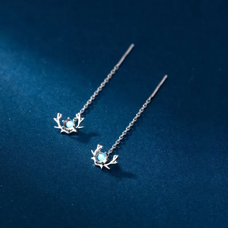 KOOGIS 925 Sterling Silver Drop Earrings Women's-4