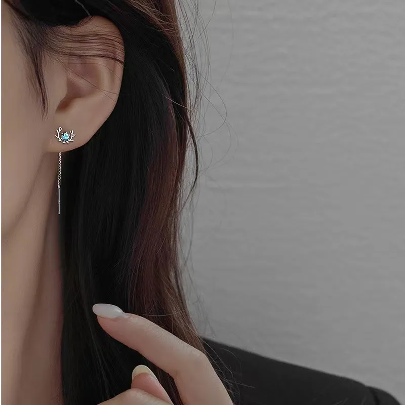 KOOGIS 925 Sterling Silver Drop Earrings Women's-7