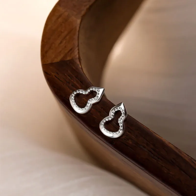 KOOGIS 999 Fine Silver Stud Earrings Unisex-1