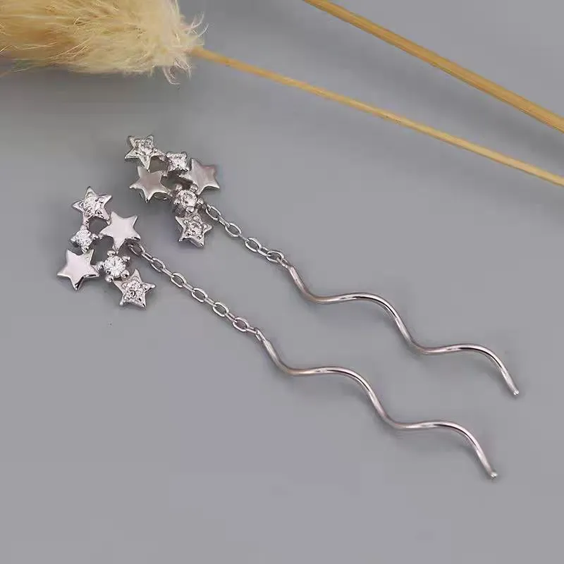 KOOGIS 925 Sterling Silver Drop Earrings Women's-6