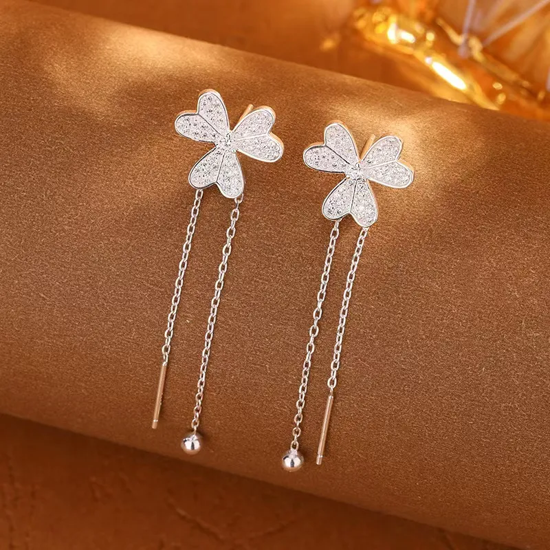 KOOGIS Sterling Silver Drop Earrings Women's-4
