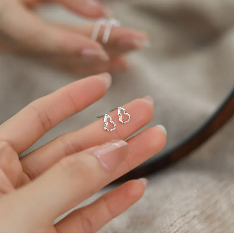 KOOGIS 999 Fine Silver Stud Earrings Unisex-4