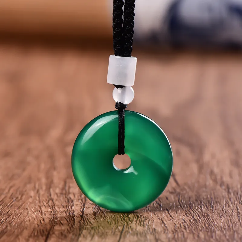 Tears Of The Eyes Agate Pendants Unisex-1