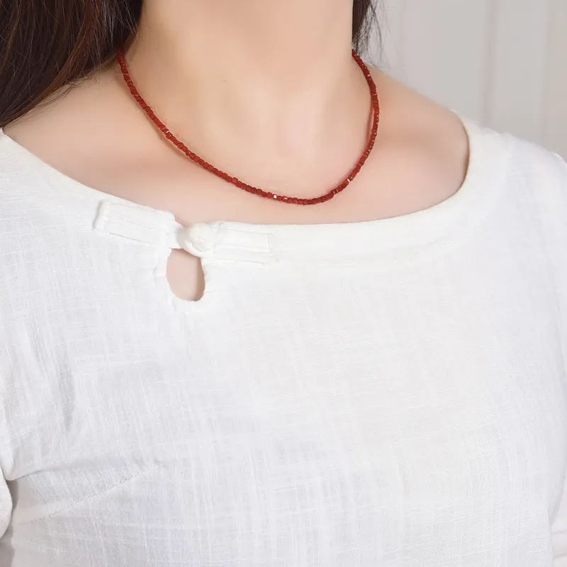 Tears Of The Eyes Agate Jade Necklaces Women's-2