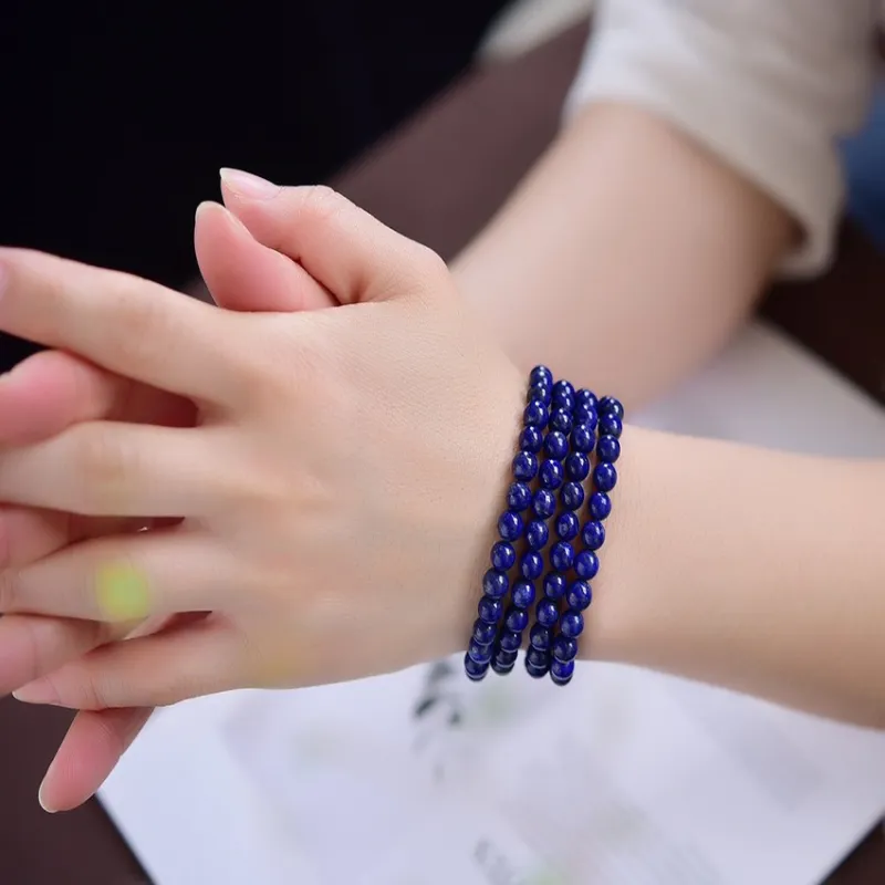 Tears Of The Eyes Lapis Lazuli Fine Jade Bracelets Unisex-4