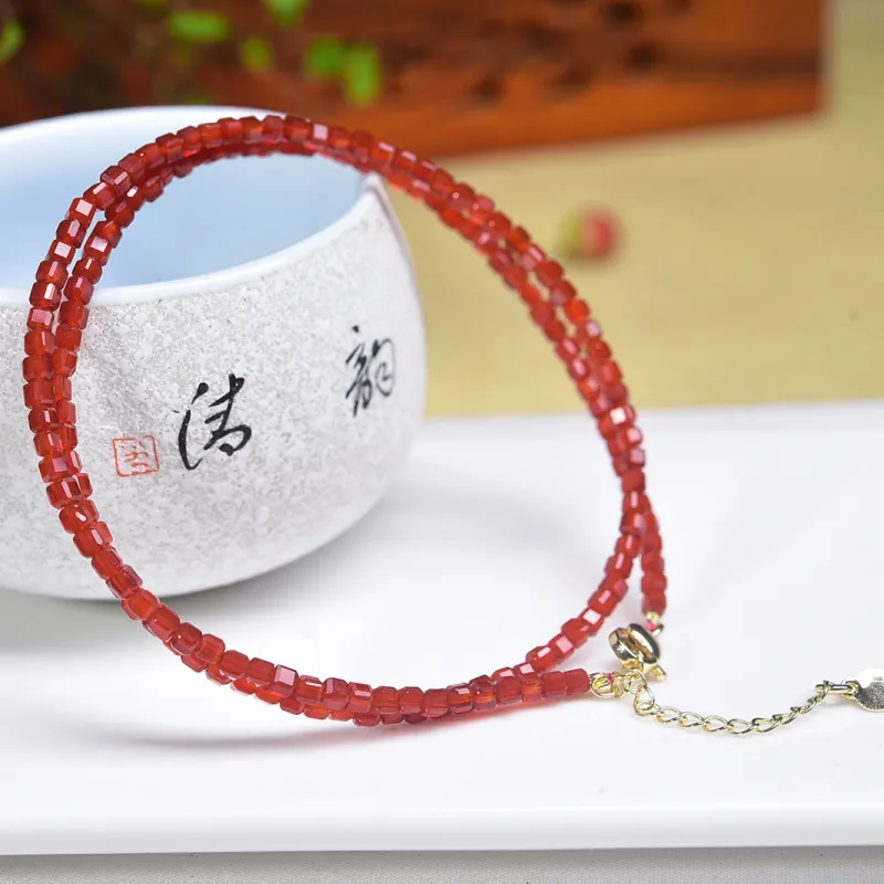 Tears Of The Eyes Agate Jade Necklaces Women's-4