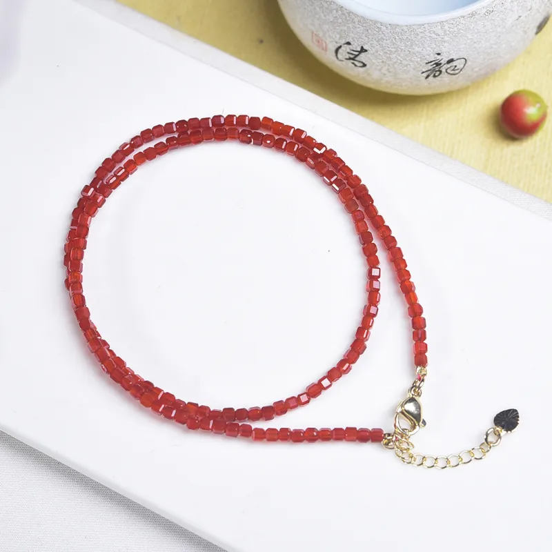 Tears Of The Eyes Agate Jade Necklaces Women's-3