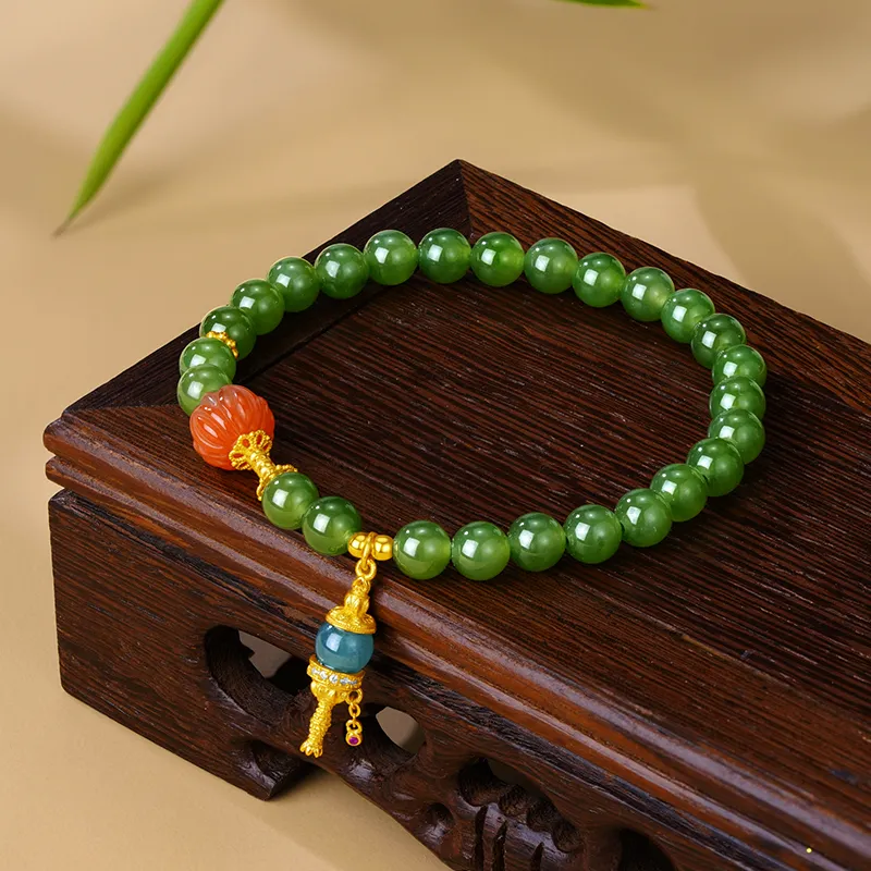 ZXIN JEWELRY Hetian Jade Bracelets Jasper Women's-3