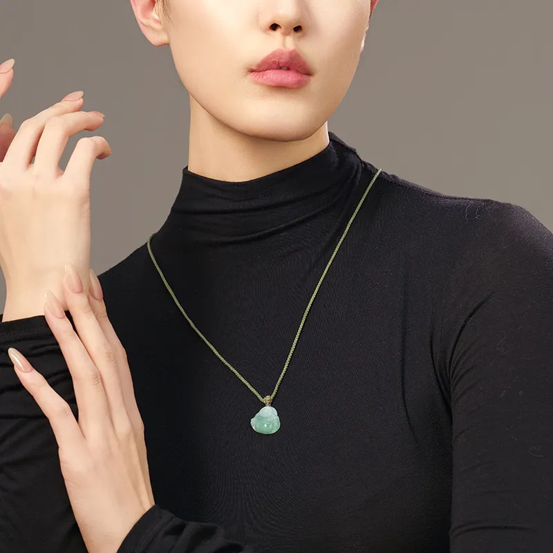ZXIN JEWELRY Glutinous Jade Pendants Unisex-3