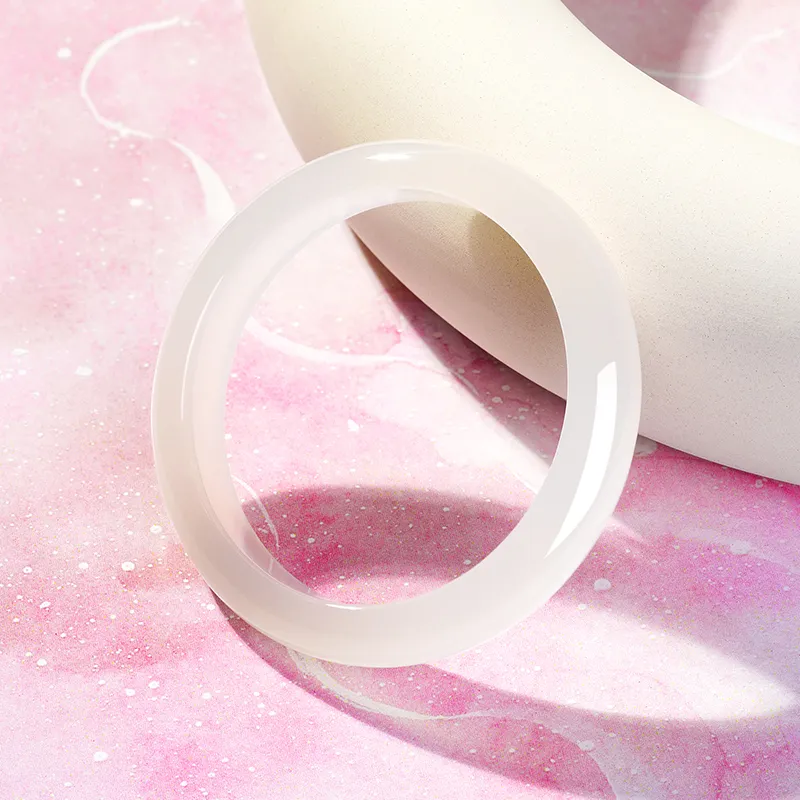 ZXIN JEWELRY Chalcedony Bangles Women's-5