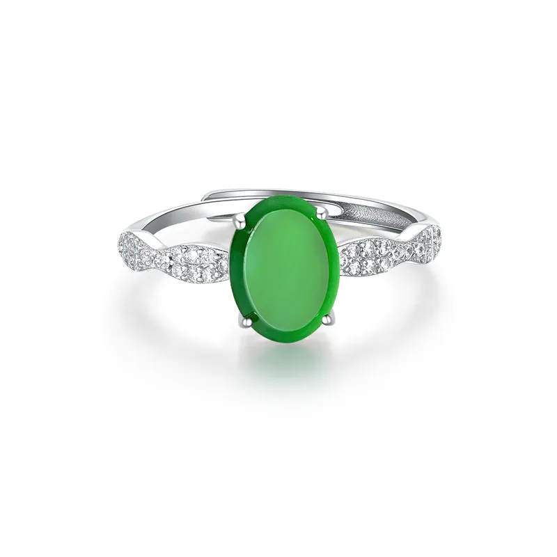 ZXIN JEWELRY Glutinous Jade Rings Women's-1