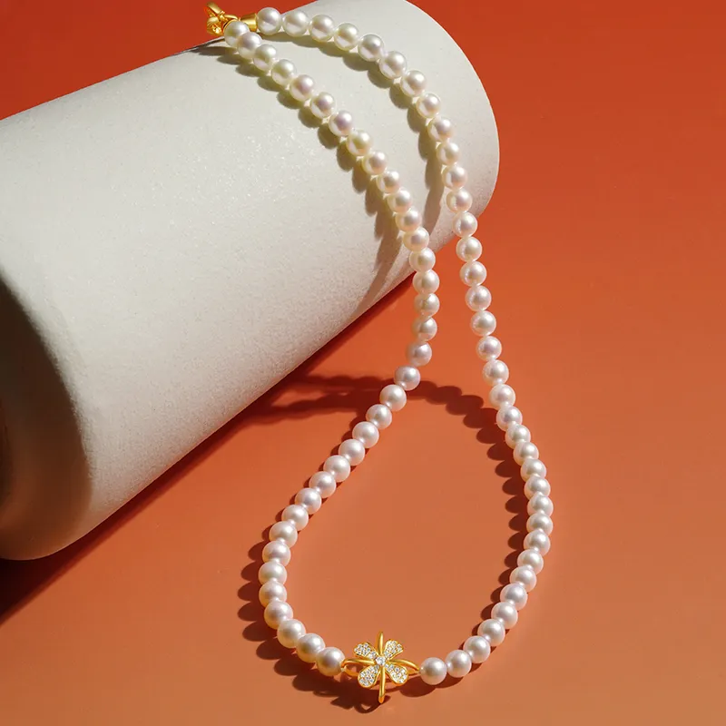 ZXIN JEWELRY Pearl Necklaces Women's-2