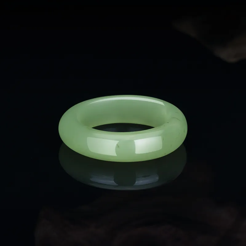 ZXIN JEWELRY Hetian Jade Rings Green Jade Women's-2