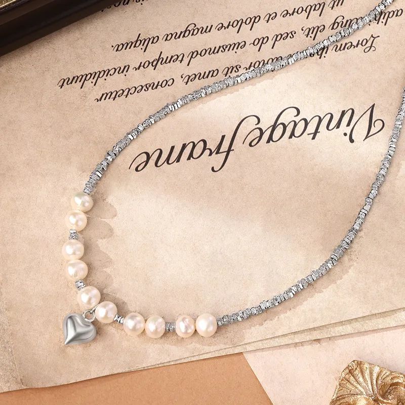 ZXIN JEWELRY Freshwater Pearl Necklaces Women's-4