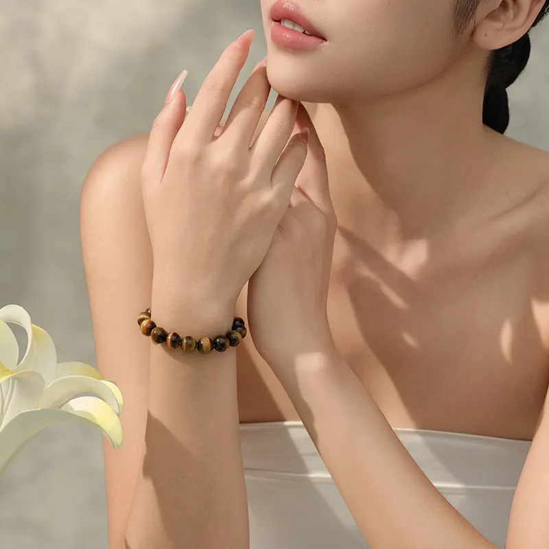 ZXIN JEWELRY Tiger's Eye Stone Bracelets Unisex-3