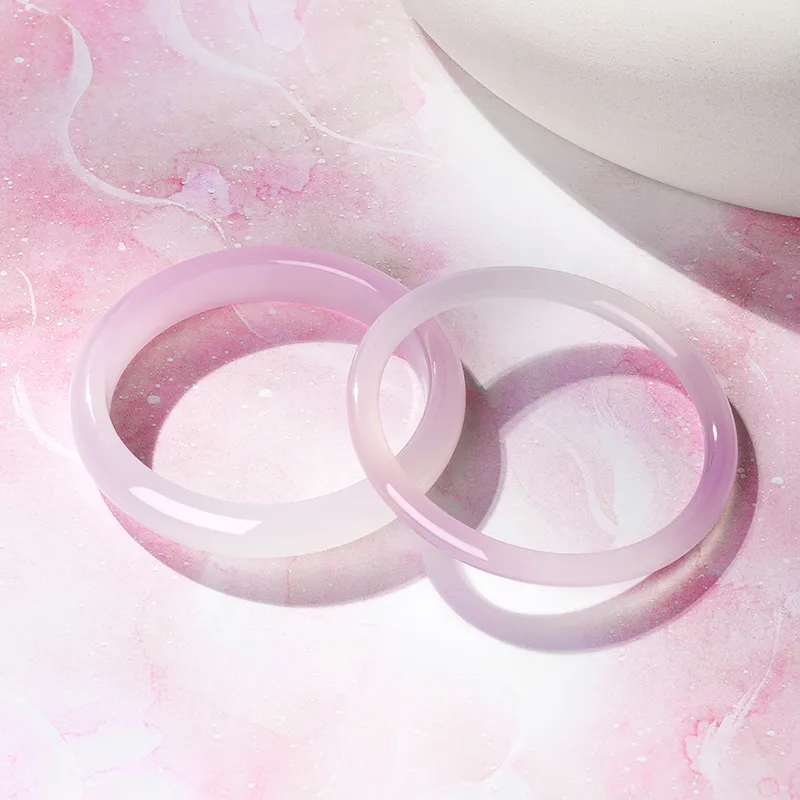 ZXIN JEWELRY Chalcedony Bangles Women's-5