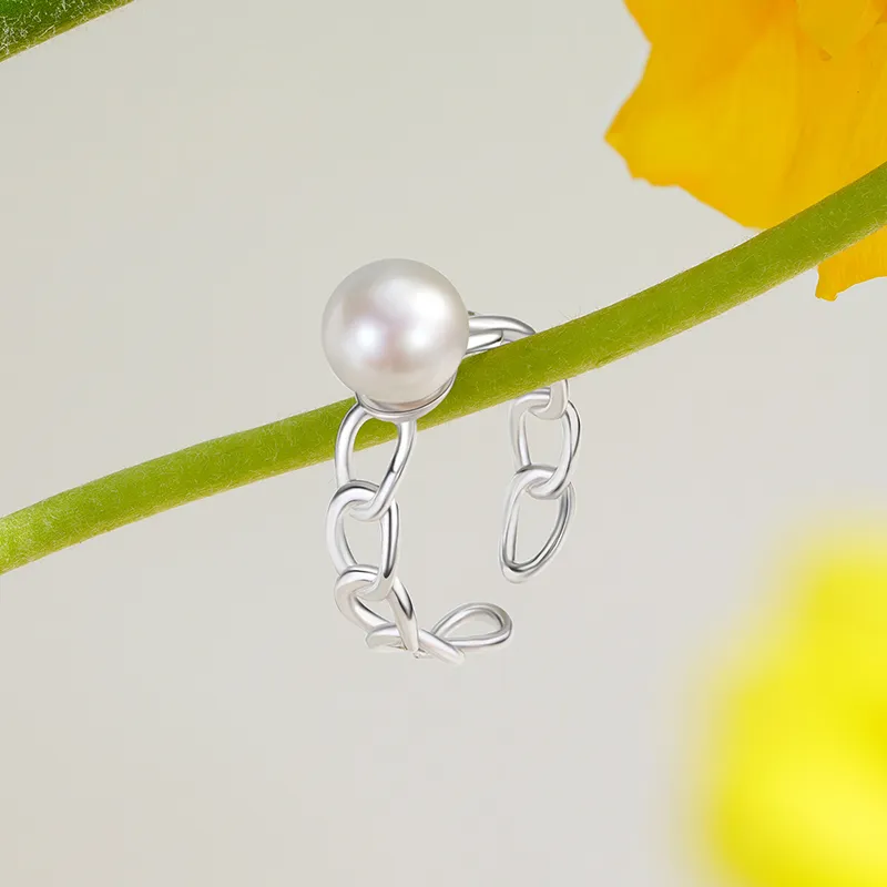 ZXIN JEWELRY Pearl Rings Women's-3