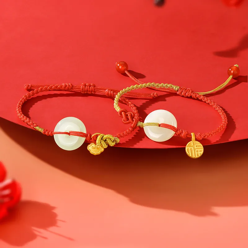 ZXIN JEWELRY Hetian Jade Bracelets White Jade Women's-4