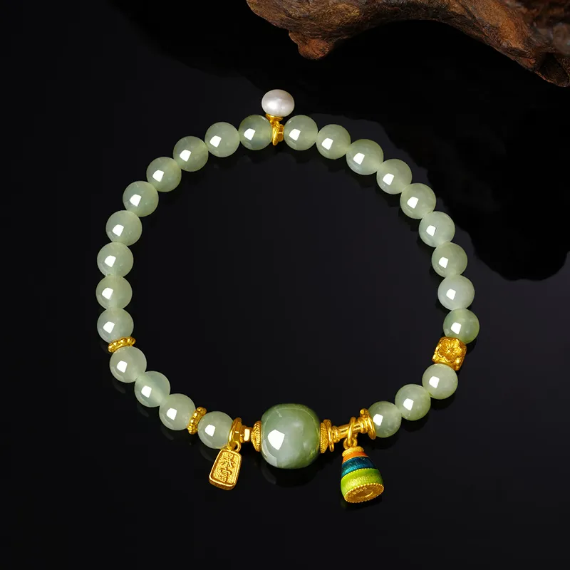 ZXIN JEWELRY Hetian Jade Bracelets Green Jade Women's-3