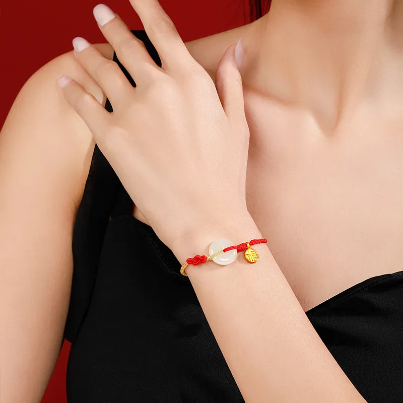 ZXIN JEWELRY Hetian Jade Bracelets White Jade Women's-1