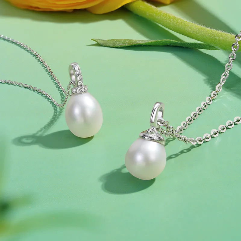 ZXIN JEWELRY Pearl Pendants Women's-3