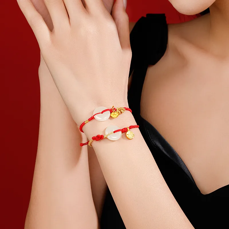 ZXIN JEWELRY Hetian Jade Bracelets White Jade Women's-2